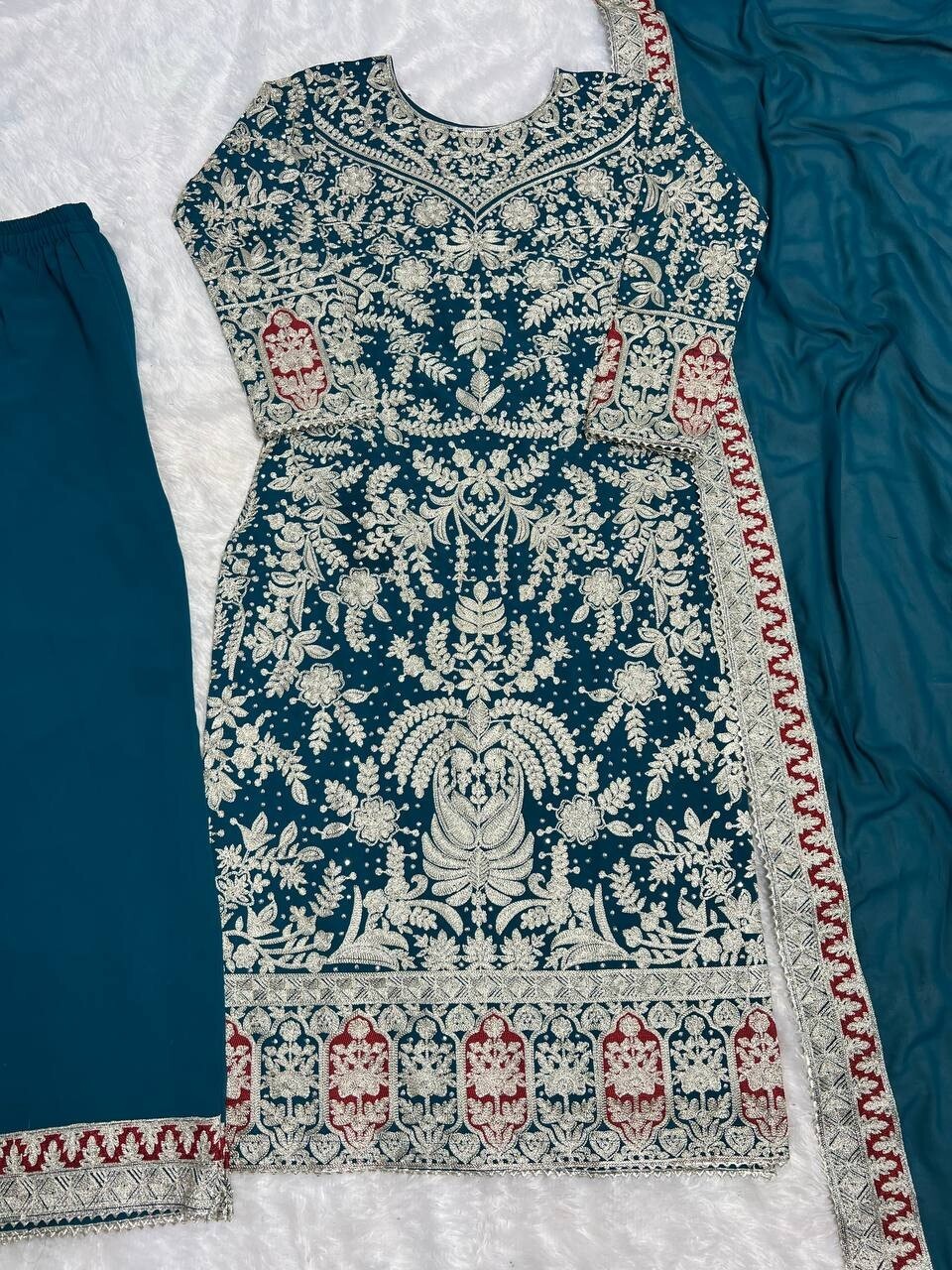Pakistani Dress Salwar Kameez Ready To Wear Suits Indian Wedding Party 3 Piece L