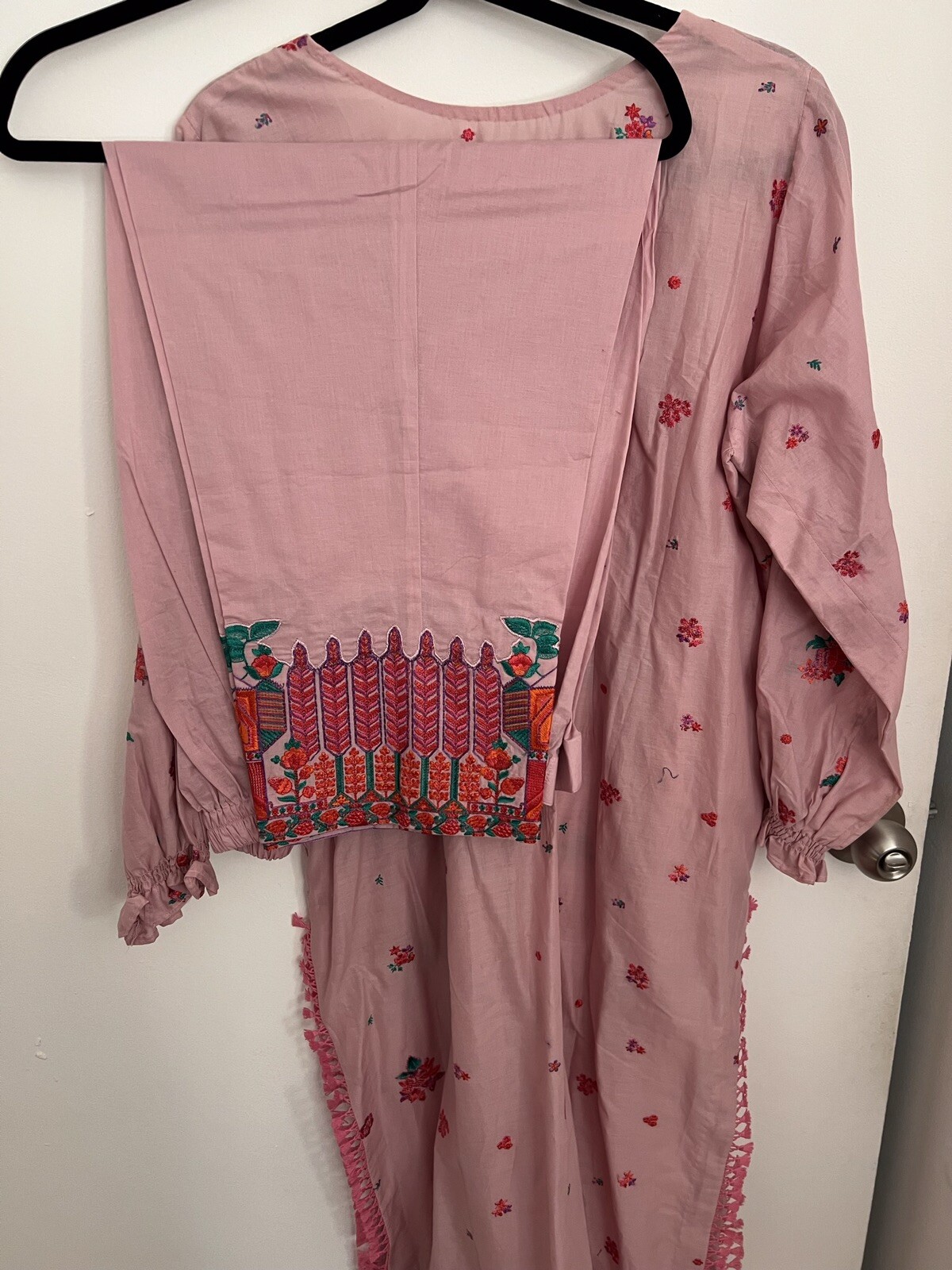 Pakistani Designer Hussain Rehar Embroidered Dress