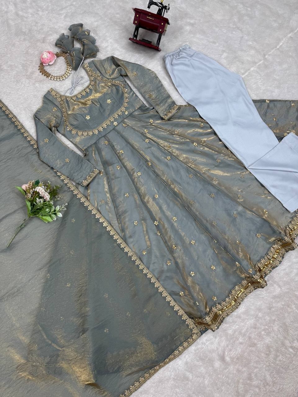 Wedding Reception Party wear Trendy Fandy Salwar Kameez Gown Suits