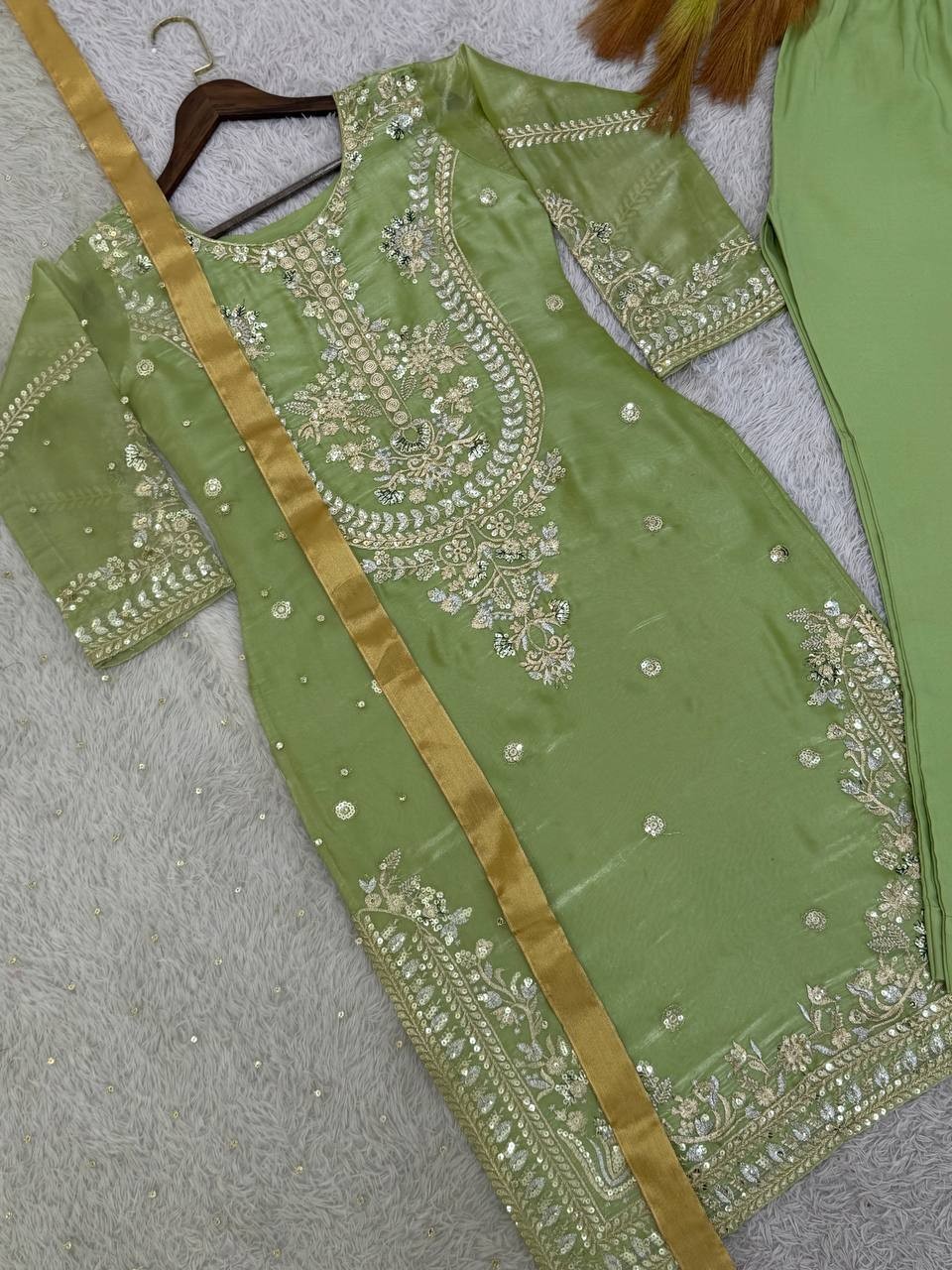 Pakistani Pista Salwar Kameez Ready to Wear Indian Wedding Dress Party Bollywood