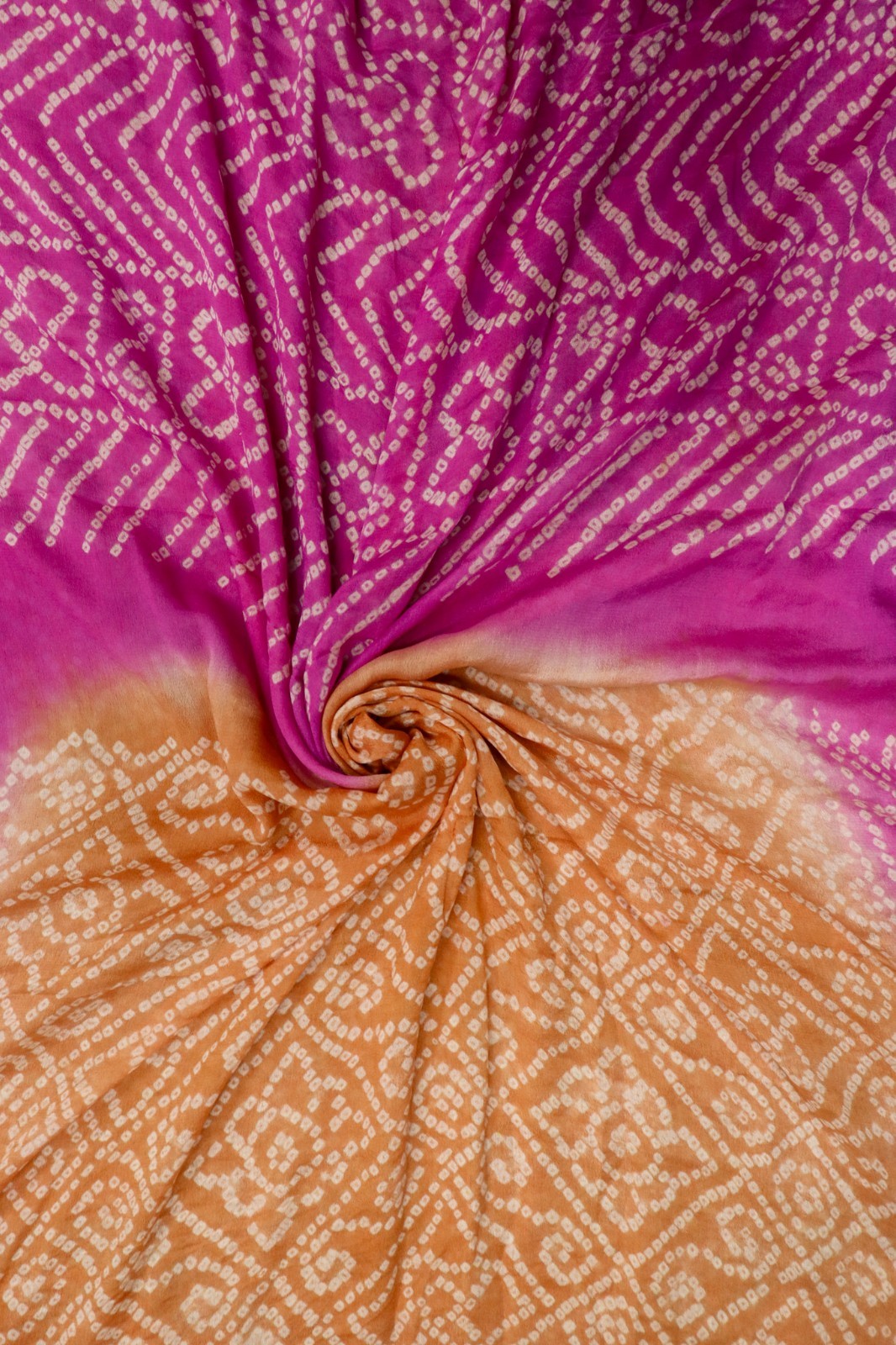 Vintage Chiffon Silk Saree, Lightweight Fabric for DIY & Sewing CS1278