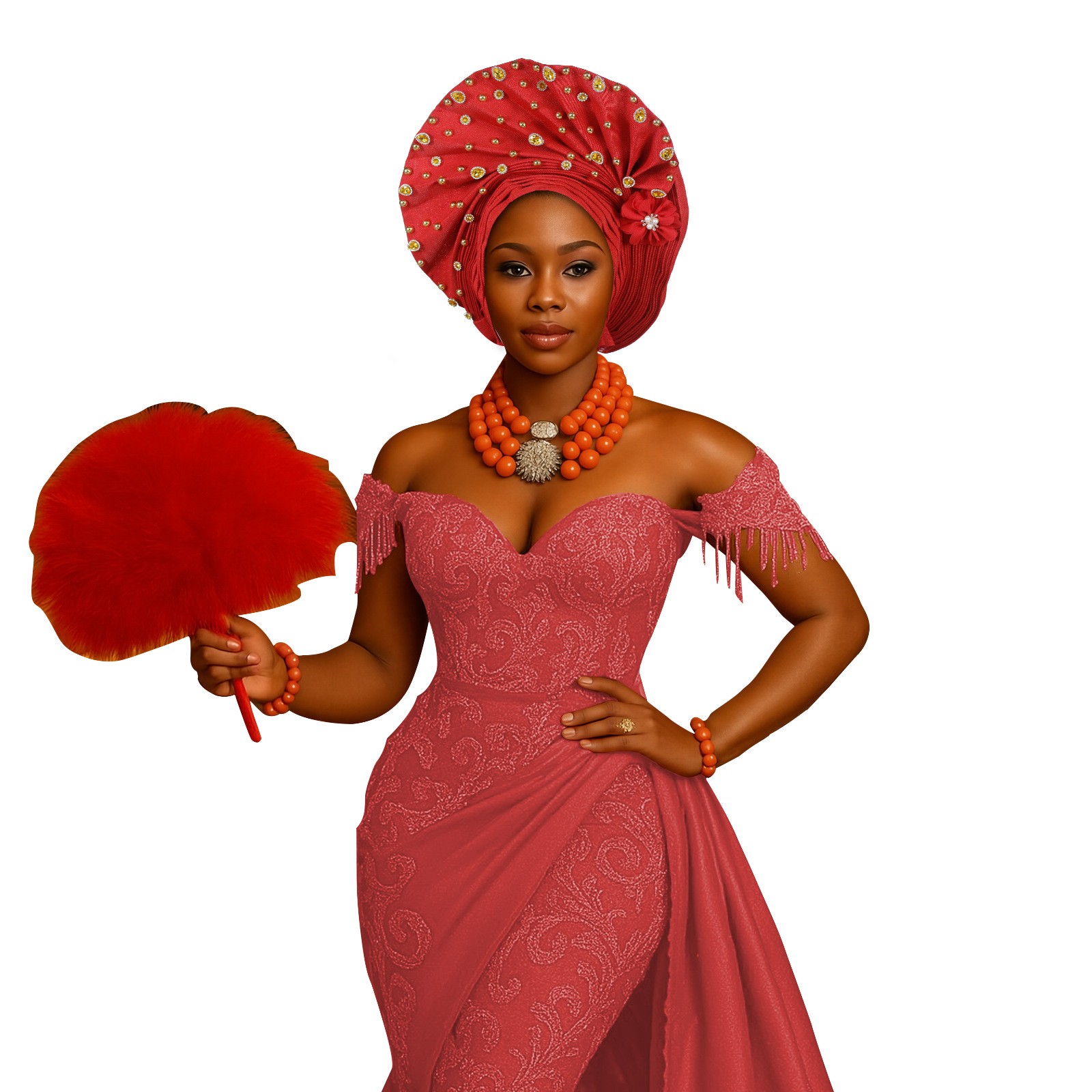 Muslim Women Aso Oke Gele Headtie African Headtie Auto Gele Turbans Hijabs Cap