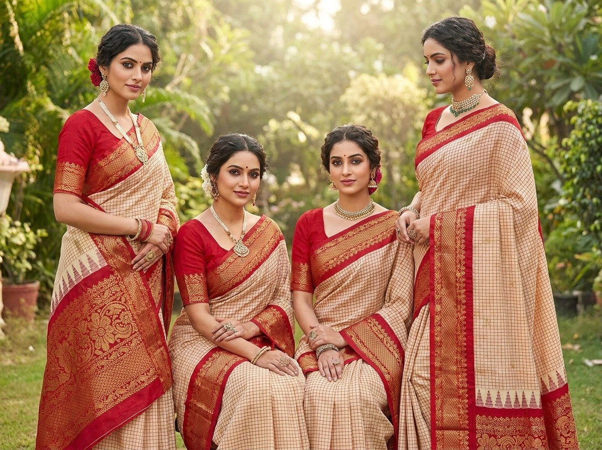 Digital print Elegant Cotton Saree for Women | Soft Breathable Traditional wear