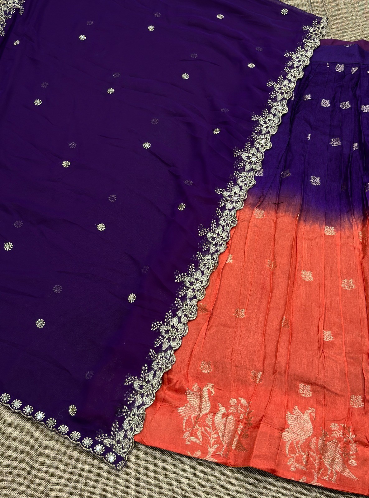 Pure Viscose Dola Party Wear Lehenga Dress Bollywood Lehenga Choli Dupatta Set