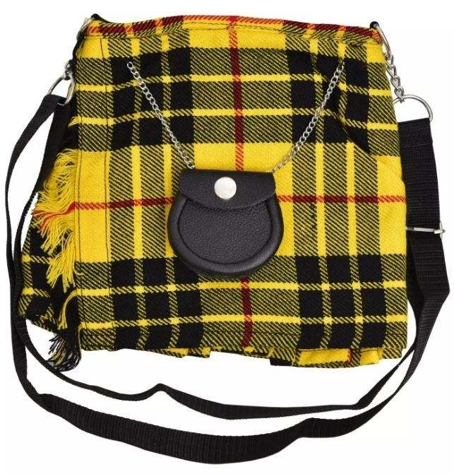 Scottish Tartan Crossbody Purse Sholder Hand Kilt Shape Ladies Purse Sponge Bag