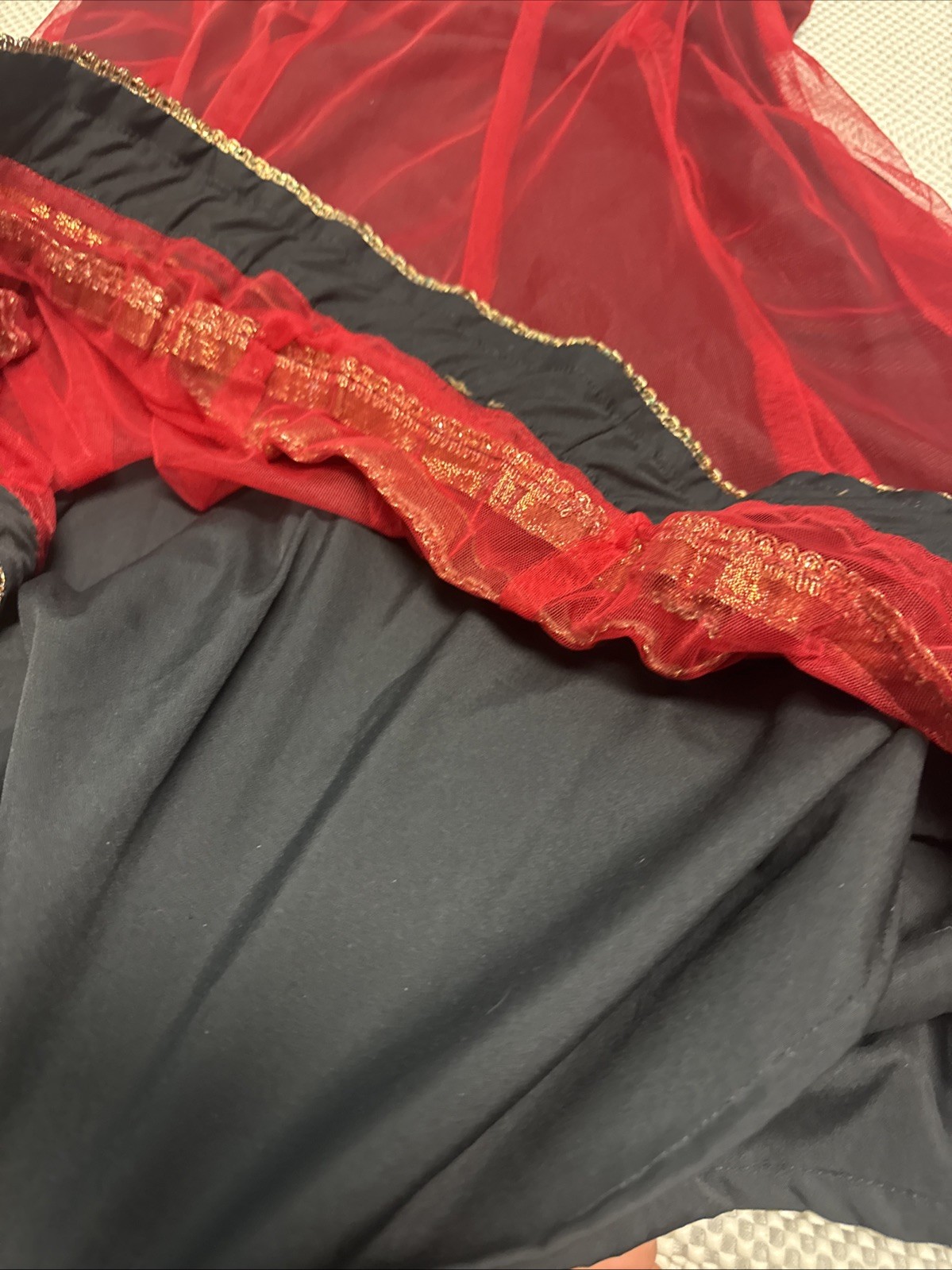 RangManch Women’s Indian/Pakistani Red/Black/Gold, Traditional Dress, Size Small