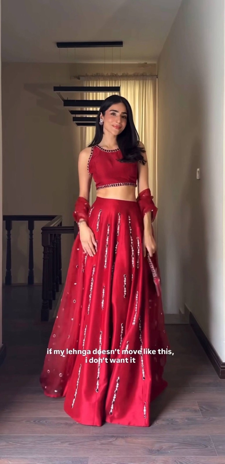 Women’s Traditional Lehenga Choli Real Mirror Work Bridal Wear