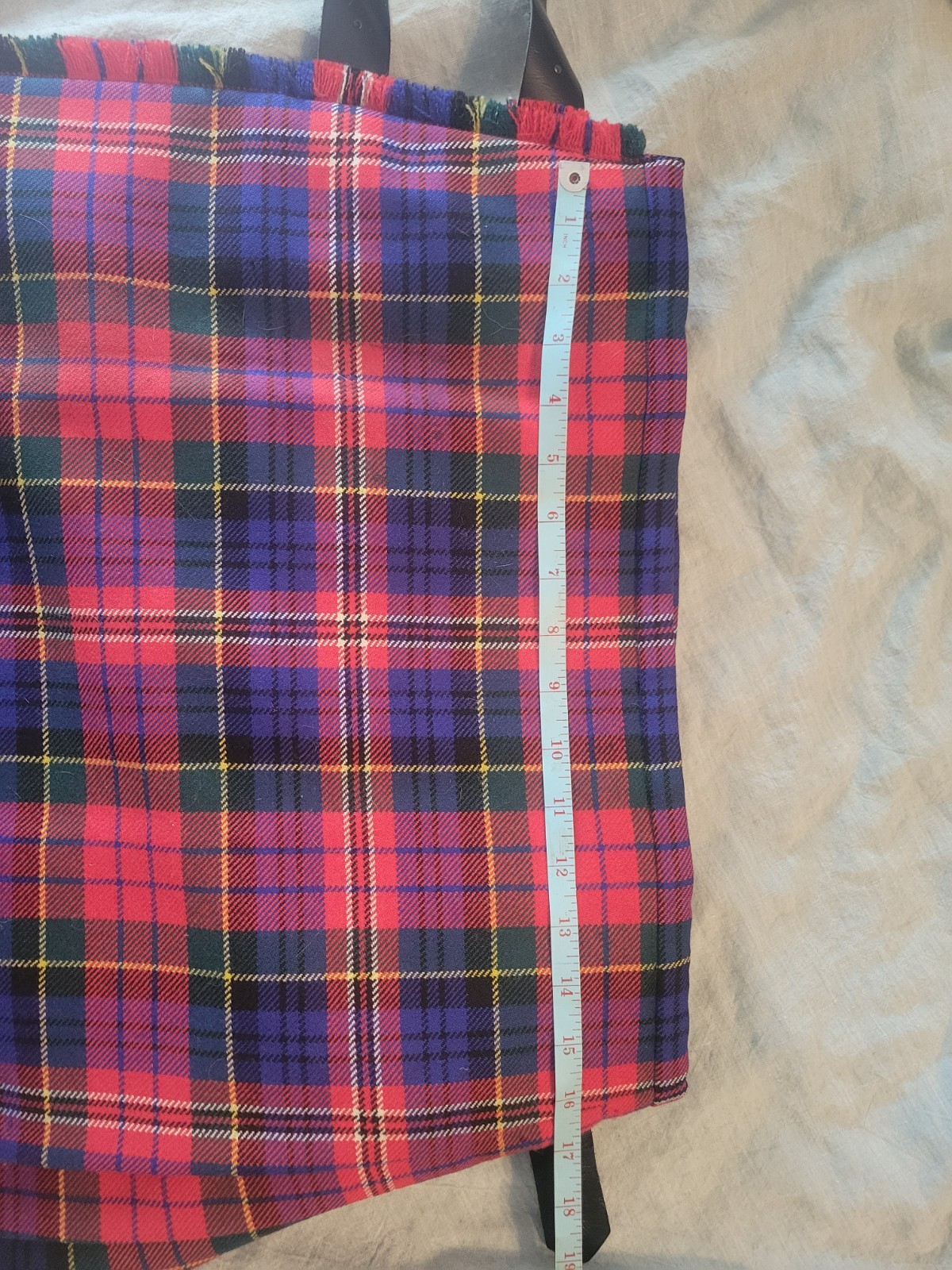 J. Higgins, Ltd. New Handmade McPherson Tartan 100% Heavy Weight 8 Yard Kilt