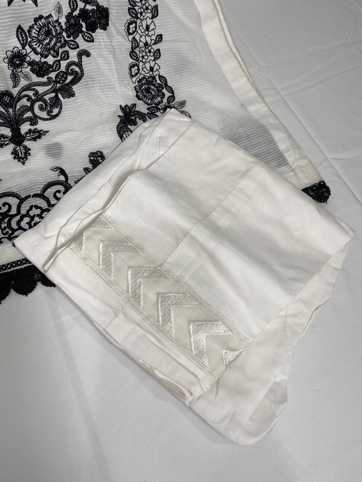 Pakistani Banarsi Lawn kameez Shalwar embroidery Large Bust 42 Banarsi Dupatta