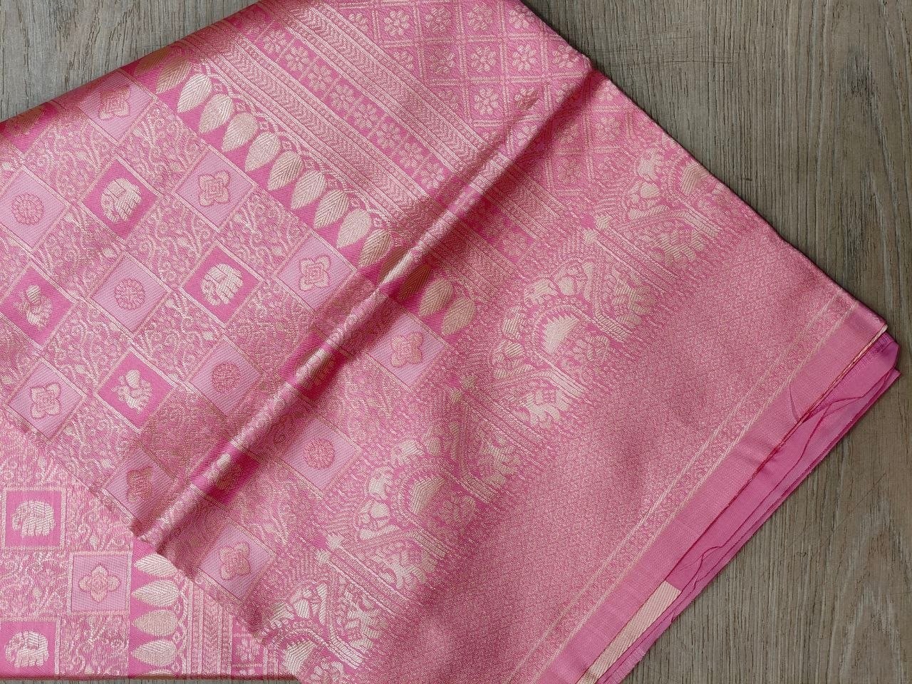 Designer Sari Bollywood Bridal Silk Saree Blouse South Indian Ethnic Ready made