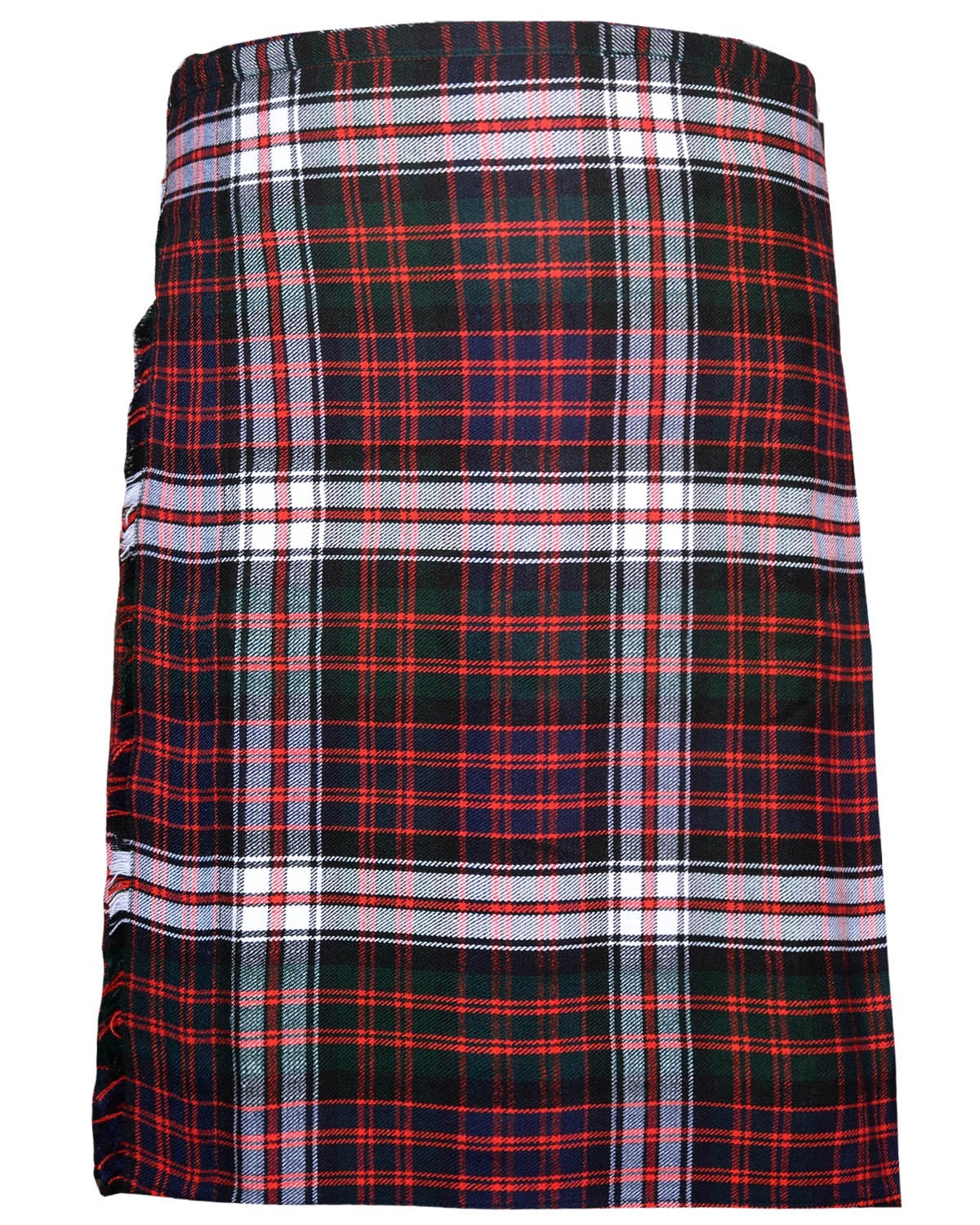Men’s MacDonald Dress Tartan Kilt 8 Yard 16oz Scottish Leather Custom Size