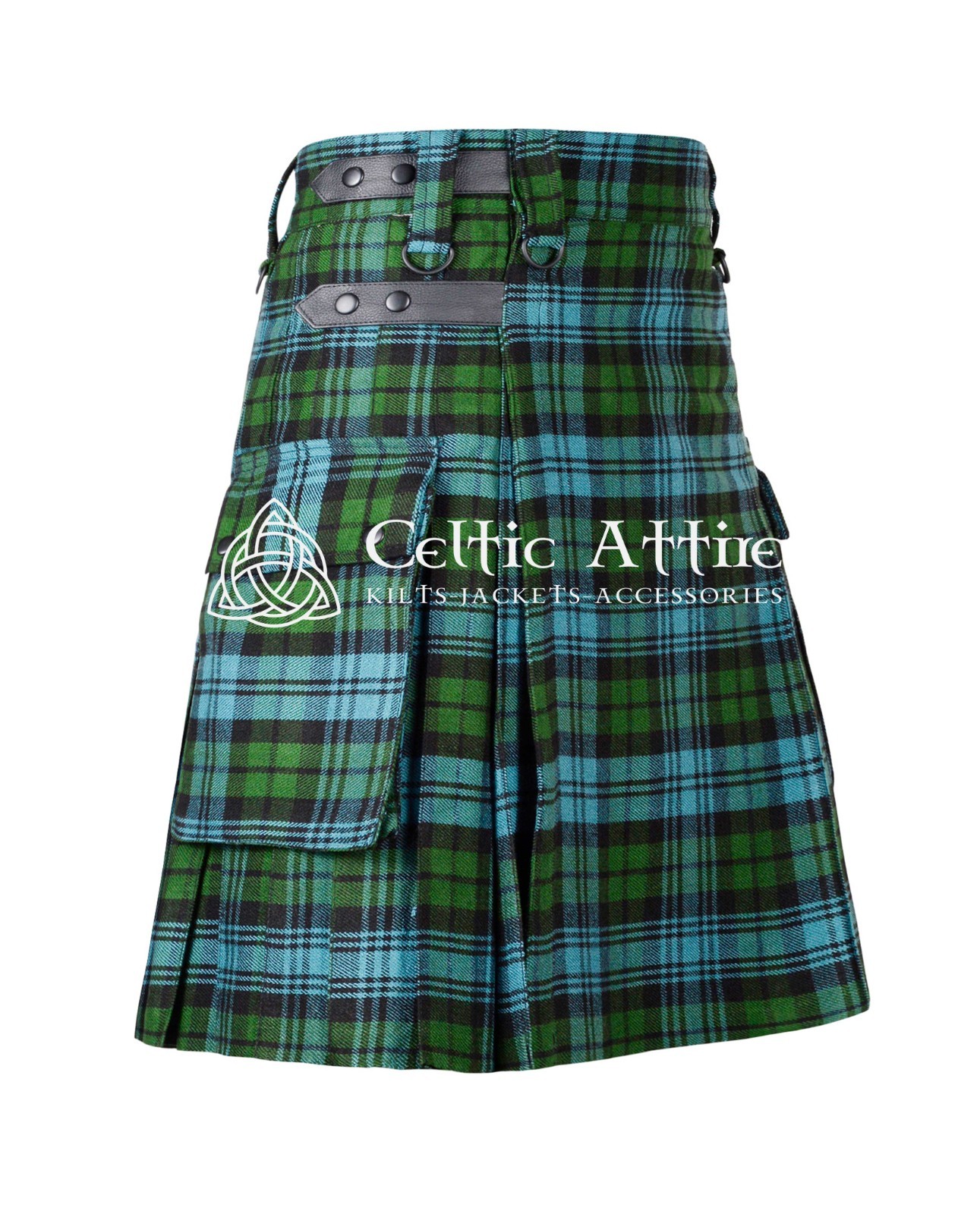 Black Watch Tartan Scottish UTILITY KILT – Custom Made By Celtic Attire