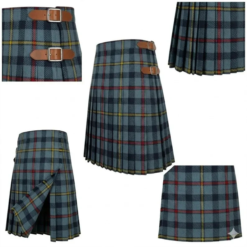MacCrimmon Tartan Kilt – Handmade Heavy Weight Acrylic Wool, Leather Straps