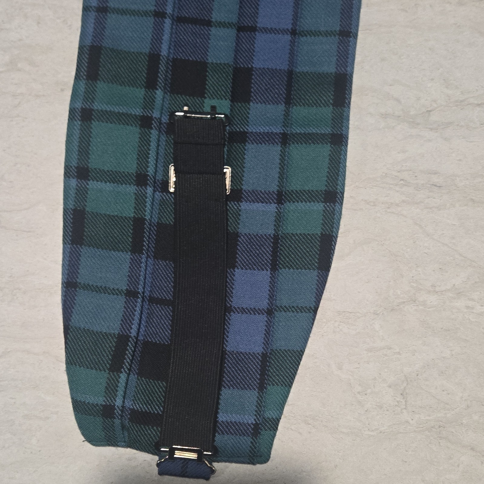 Lochcarron Maccallum Tartan Cummerbund 100% New Wool Green Blue Black