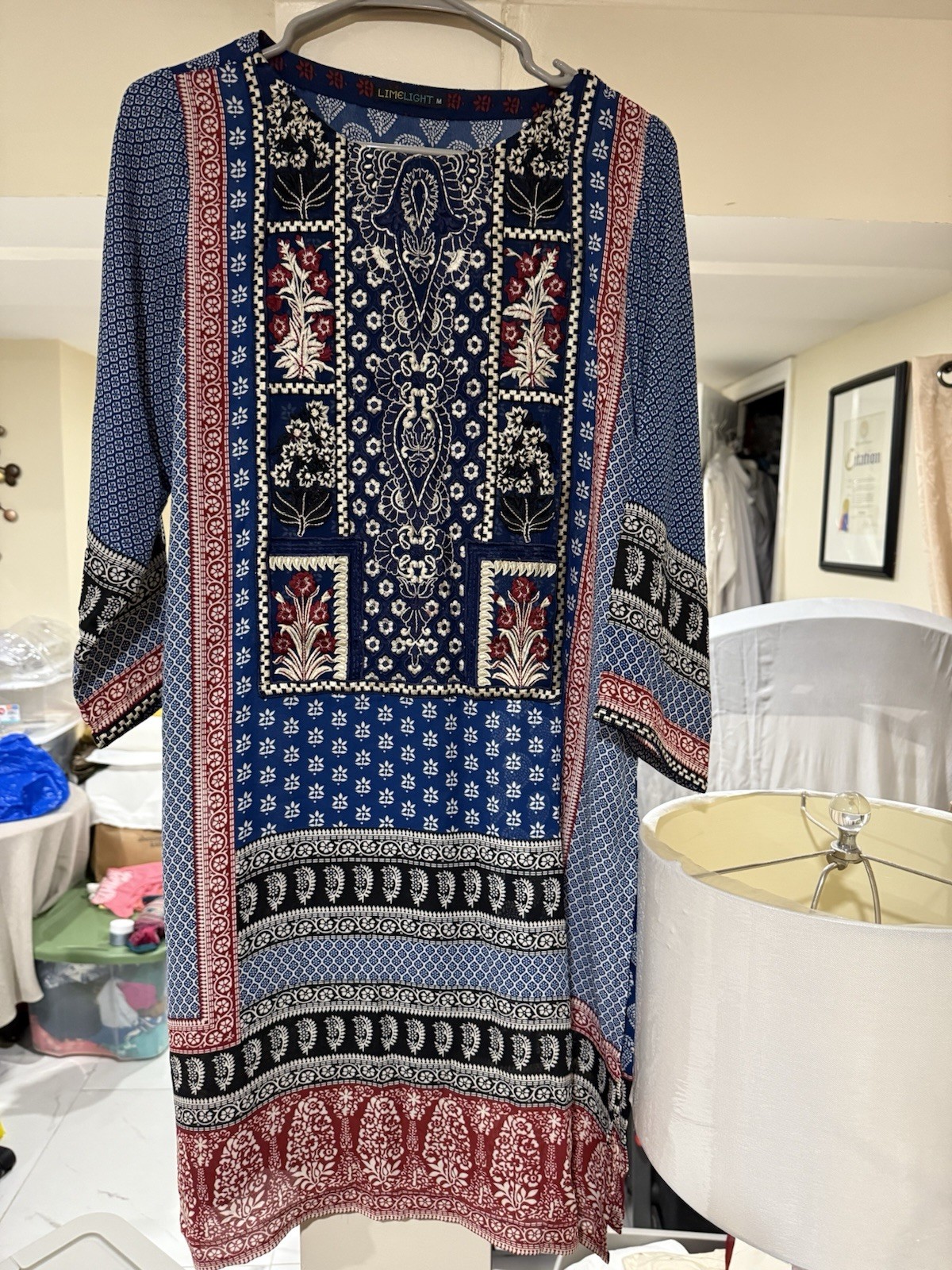 Indian/Pakistani Ready To Wear Embroidered Shirt/Kameez