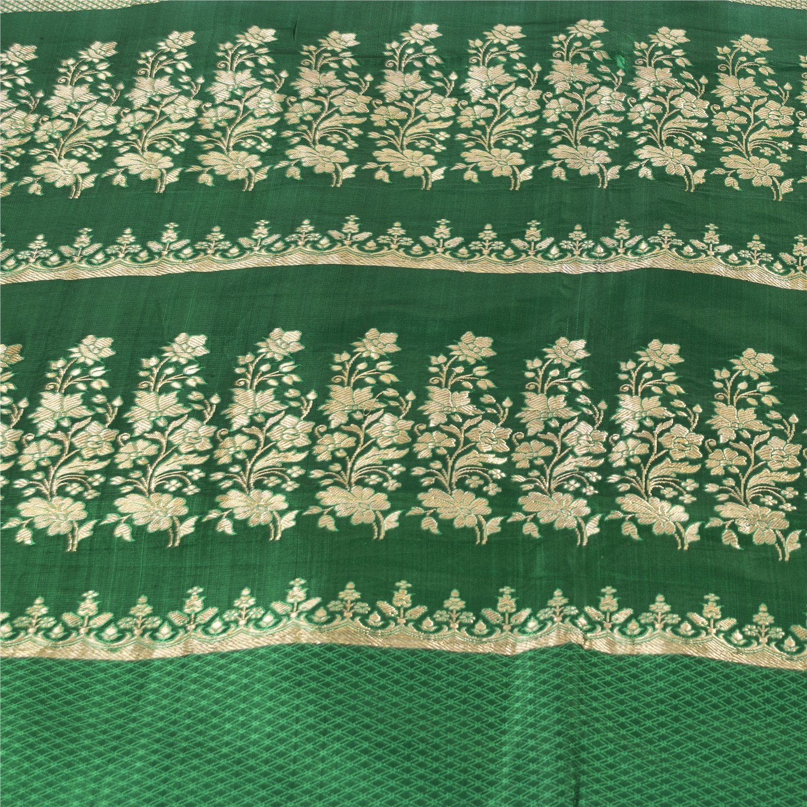 Sanskriti Vintage Purple Pure Satin Sarees Banarasi Brocade Zari Hand Woven 5+YD