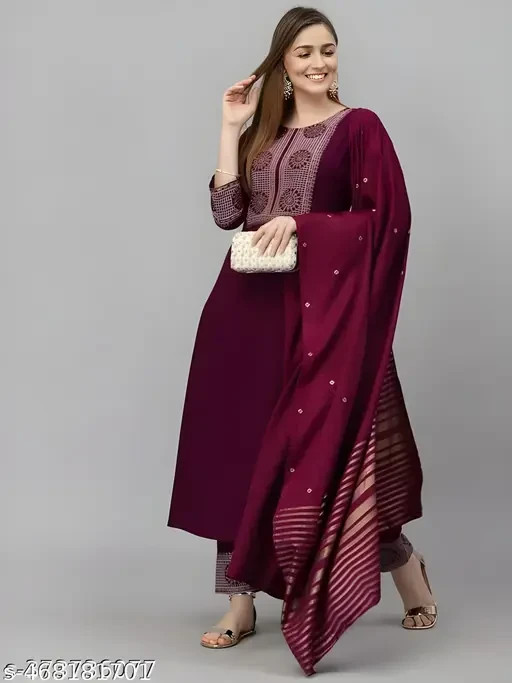 kurta set for women kurti pant with dupatta