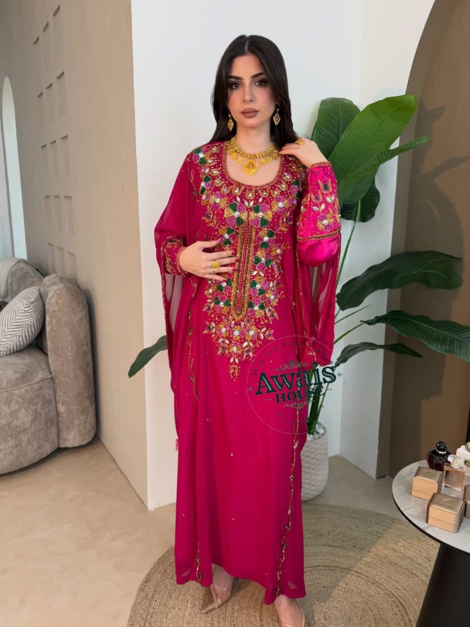 Polyster caftan abaya farasha jalabiya islamic clothing muslim evening caftan