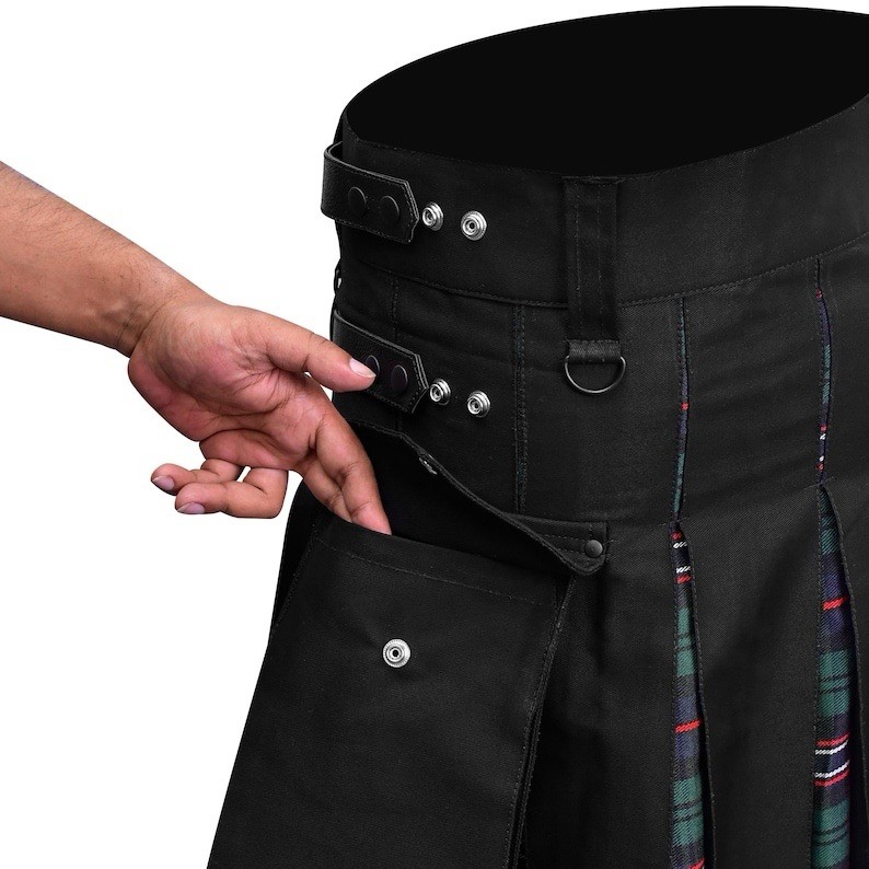 H HIGHLAND REDSTONE Men’s Hybrid Utility Kilt Scottish National Size 46-48