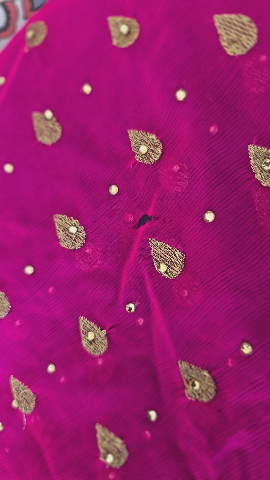 Stunning Pink & Blue Embroidered Net Saree – Beautiful Party Wear