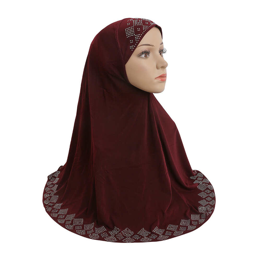 Muslim Women Hijab One Piece Turban Amira Scarf Prayer Khimar Burka Niqab Khimar
