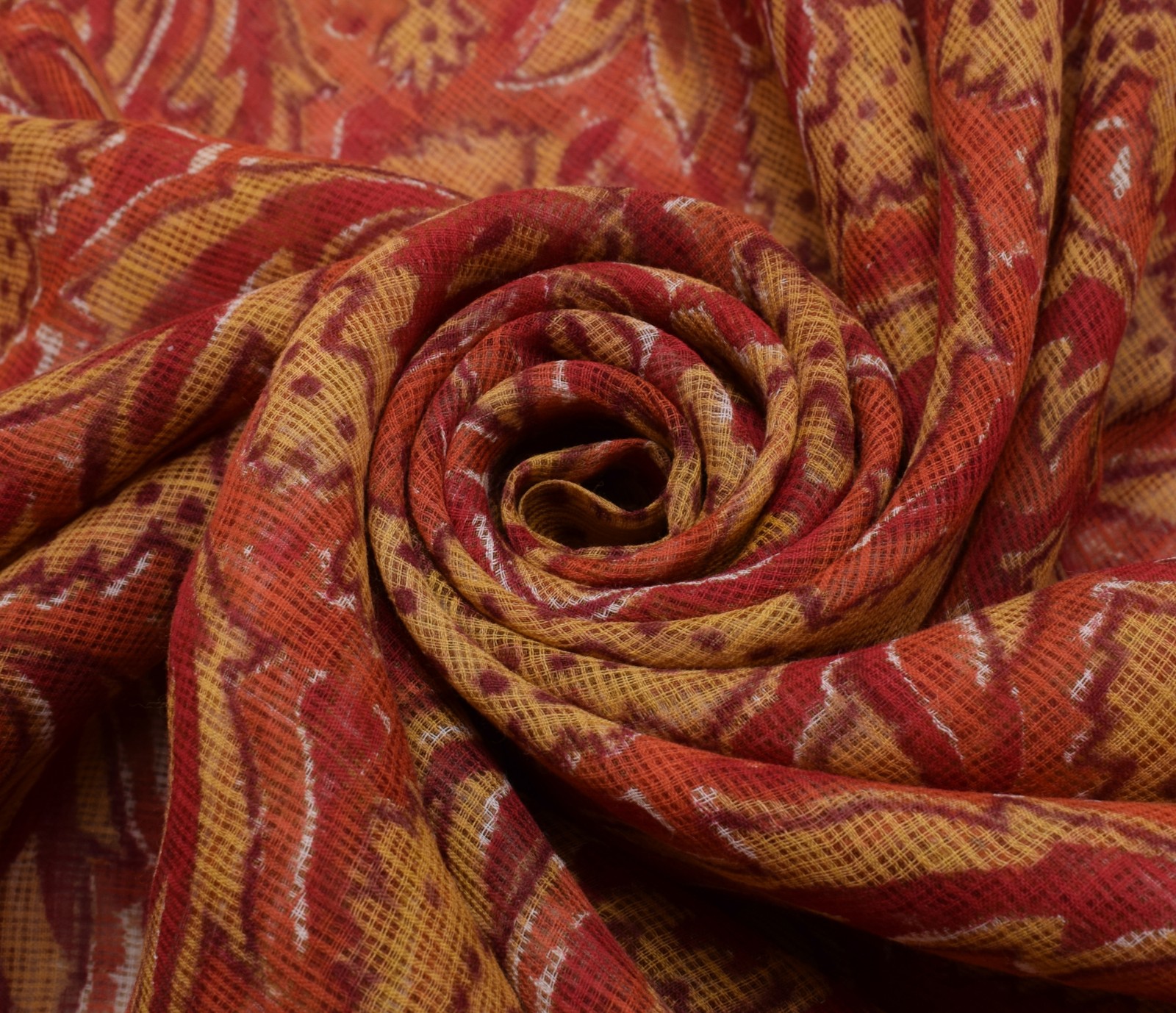 Sushila Vintage Indian Saree 100% Pure Cotton Printed Floral Craft 5 Yard Fabric