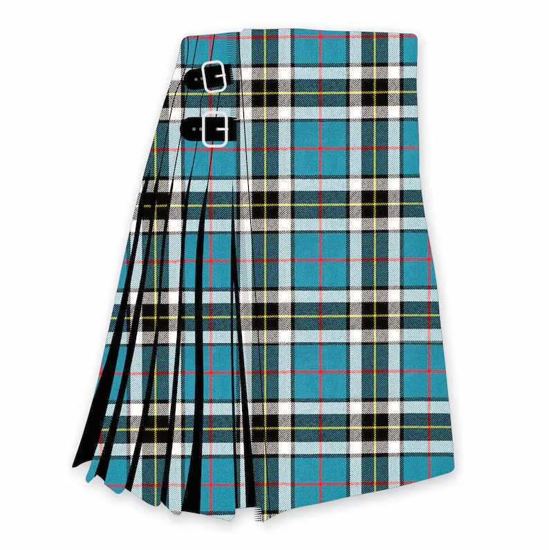 Scottish Traditional Handmade Thomson Dress Blue Tartan Kilt for men Tartan kilt