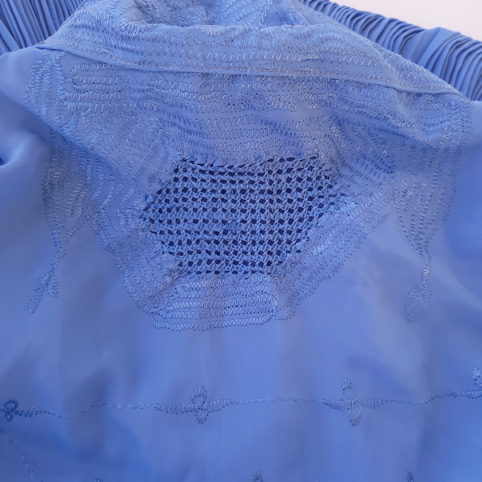 Vtg Light Blue Afghan Burqa Womens Islamic Veil Afghanistan