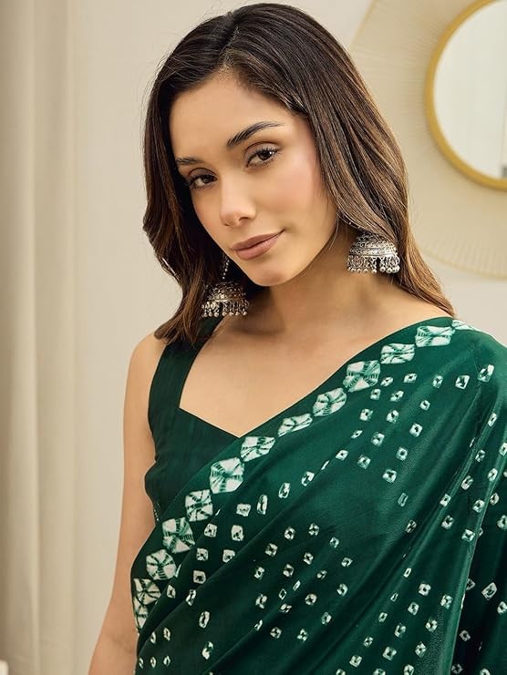 Ready to Wear 1-Minute Saree Indian Wedding Sari with Unstitched Blouse Piece