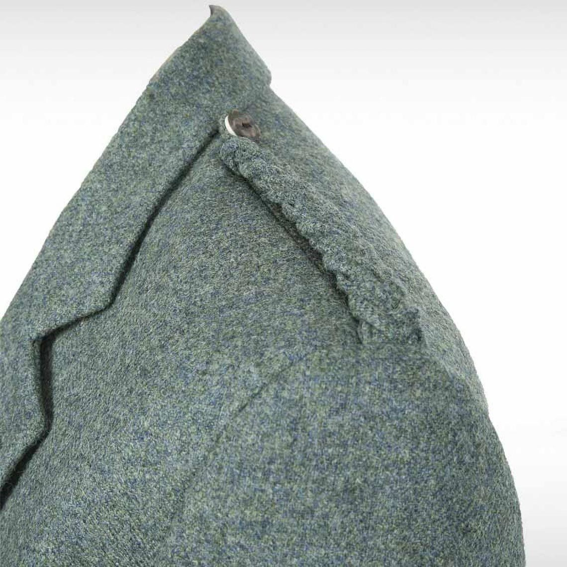 Lovat Green Crail Jacket & 5 Button Waistcoat Herringbone tweed