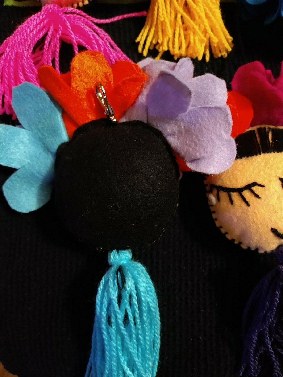 Handmade charms Friditas, multiple colors , made in Mexico. Handmade Hearts too.