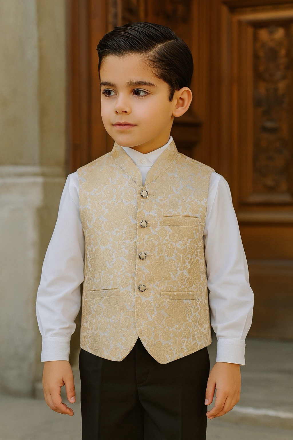 Boy’s Waist Coat Pakistani Indian Traditional Apparel Size 7 – 8 Yrs Old