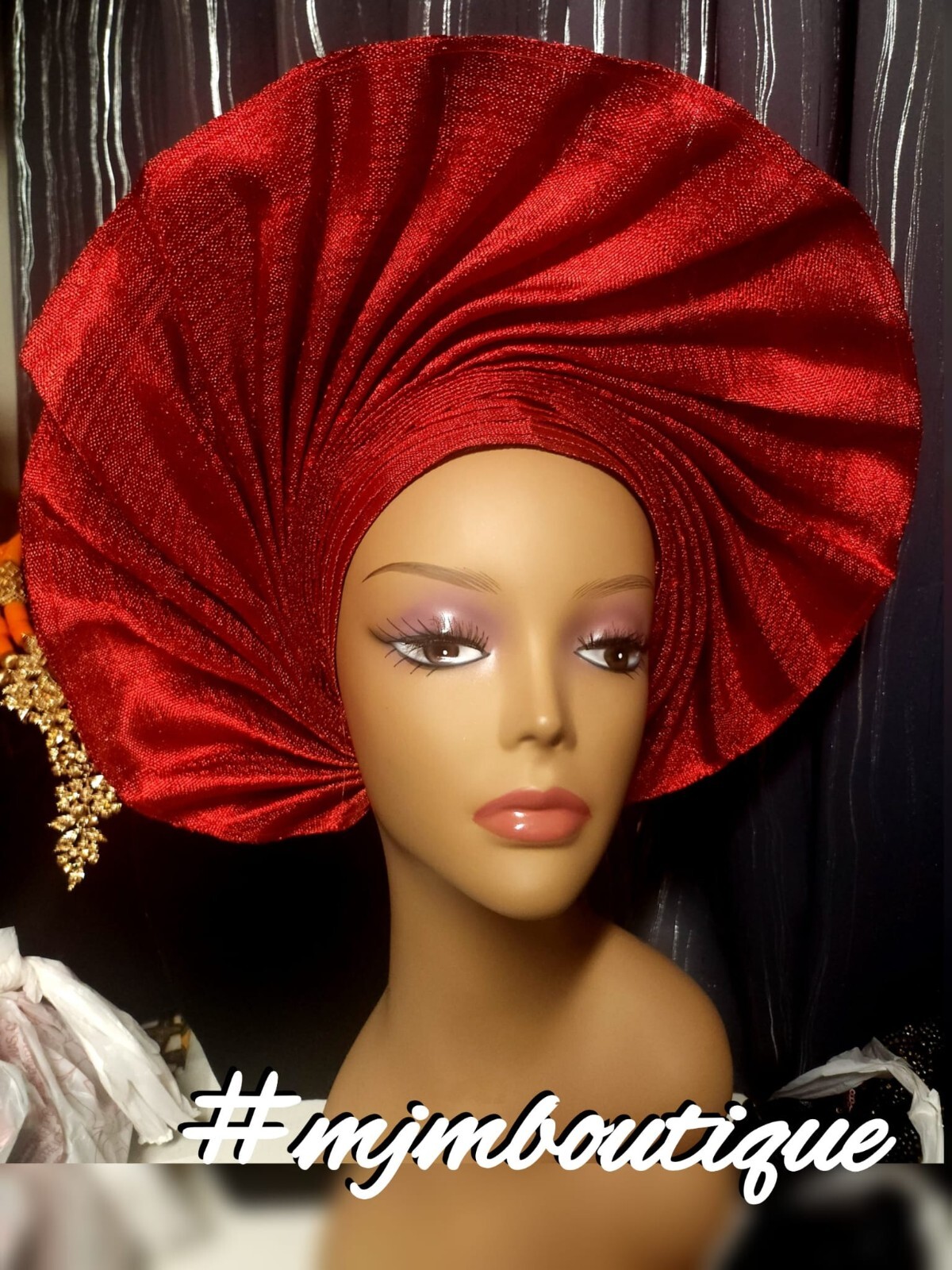 Auto gele ready to wear head tie