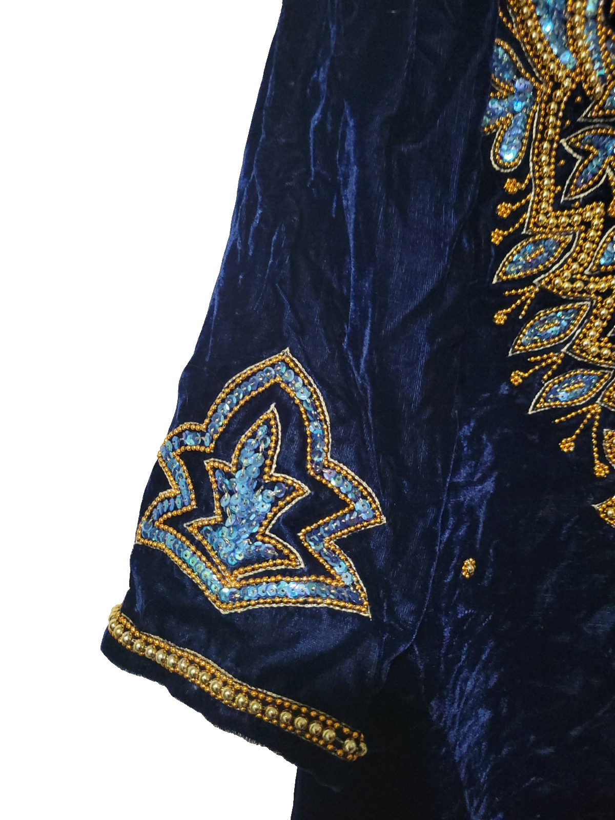 Navy Blue Velvet dress with Sequin Women’s Indian/Pakistani Dress