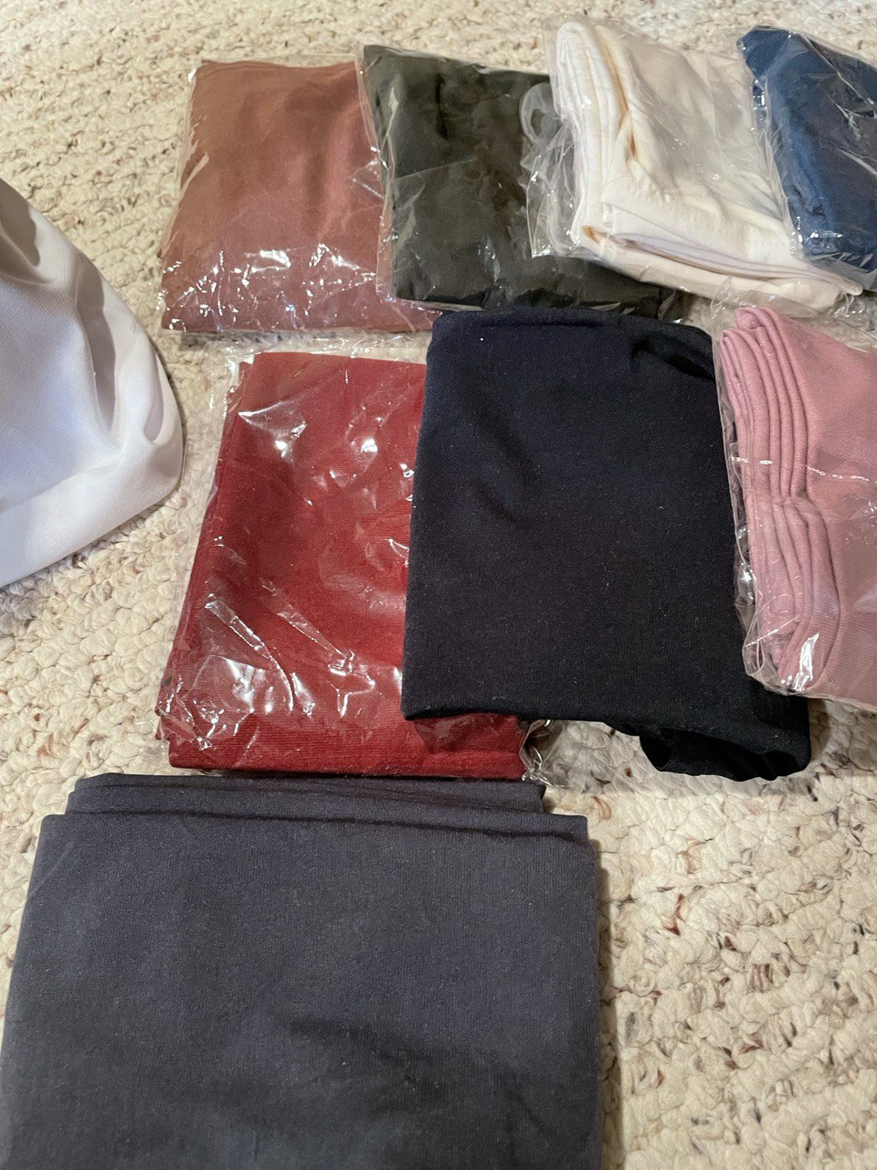 Lot 2 Two piece Al-Amira Hijabs 2 pc hijab scarf white black pink gray marron
