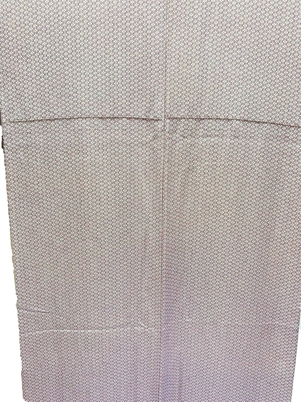 Vintage Komon Kimono Japan Silk Chirimen Edo Komon Katazome Royal Purple Yuki64