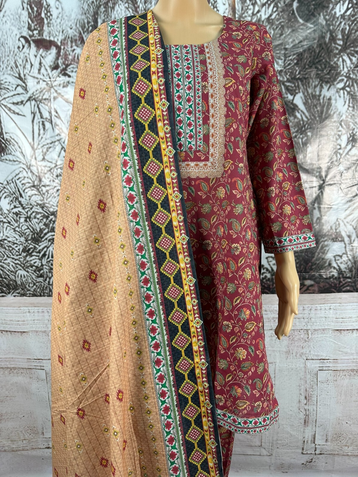 MTF THE WINTRY CITY DIGITAL IDENTIC PRINTED KHADDAR 3 PIECE READY TO WEAR