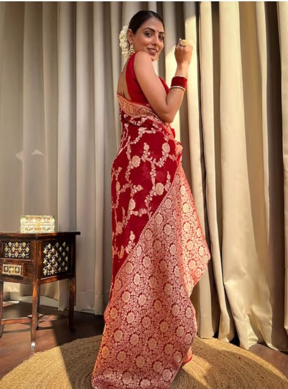 Silk Pure Zari Saree With Exclusive Zari Weaving All Over The Saree With Running