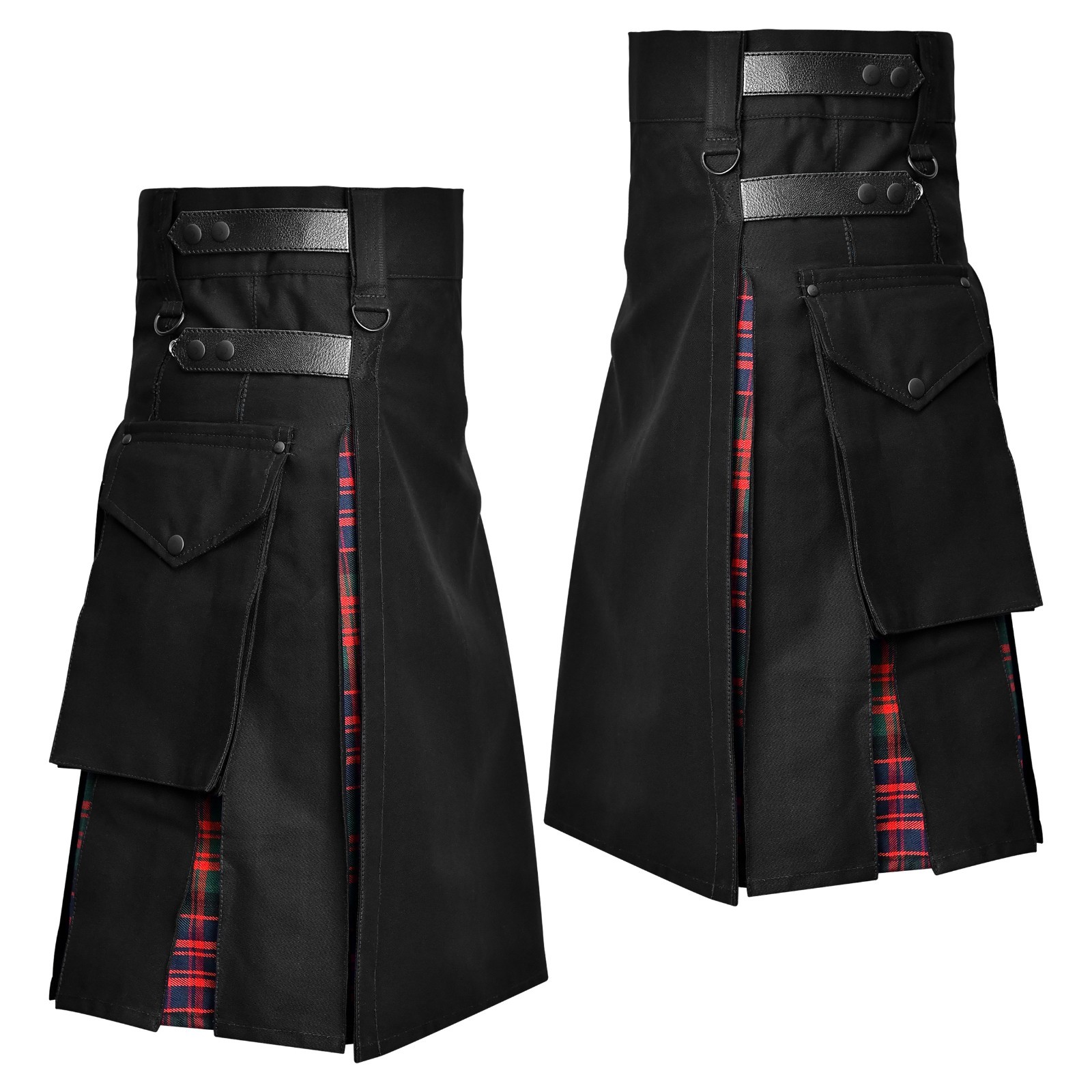 Hybrid Utility Kilts for Men Scottish Traditional Kilt with Flashes (Macdonald)