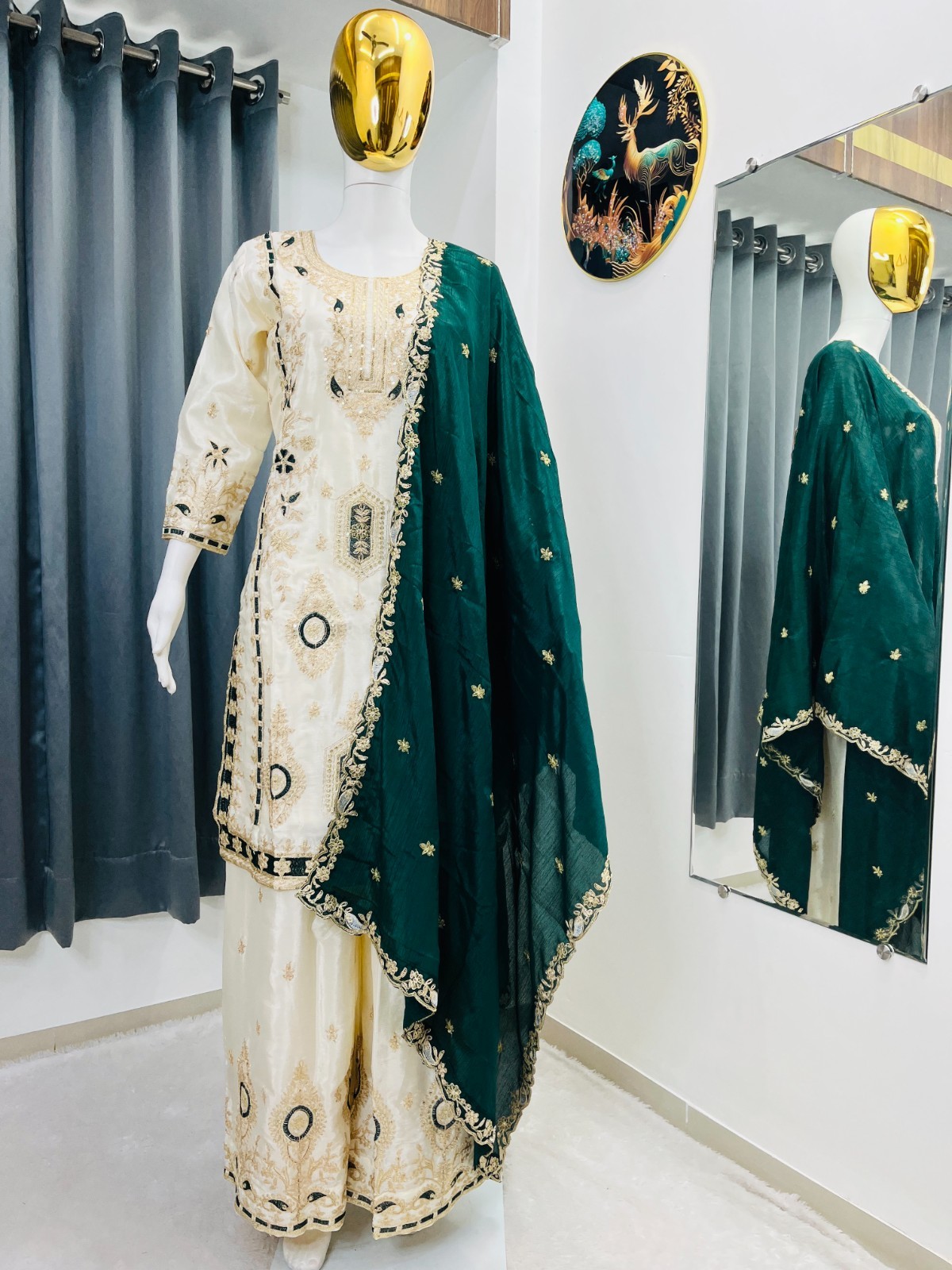 Salwar Kameez Indian Pakistani Wedding Party Dress Bollywood Palazzo Suit Wear