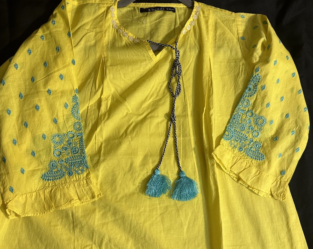 ‼️KHAADI BRAND BEAUTIFUL EMB KURTIS/SHIRT ONLY-Clearance – Many Sizes- $14 Only