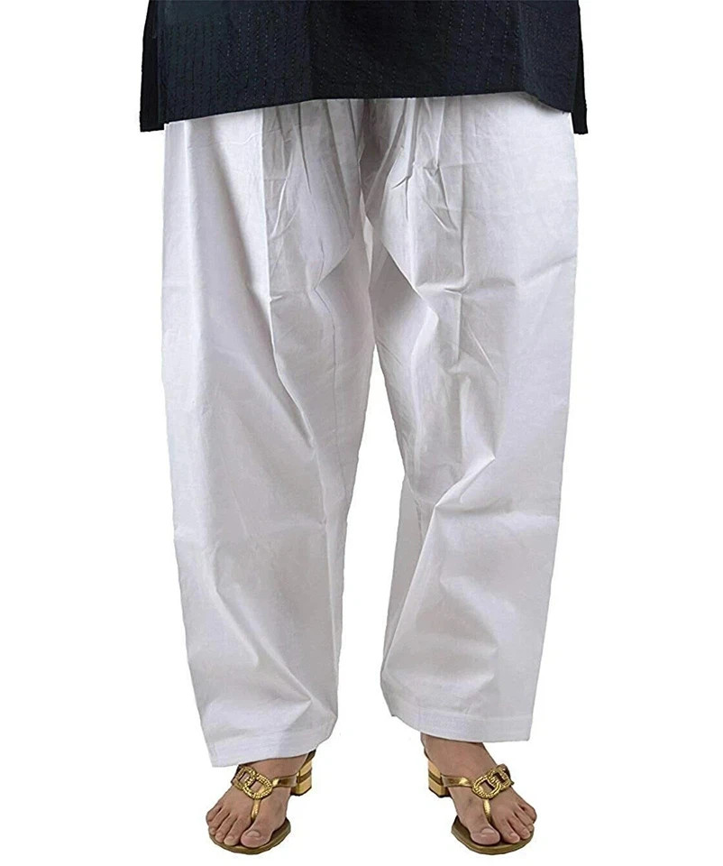 Cotton Readymade Patiala Salwar For Women & Girls Women Regular Fit Salwar White
