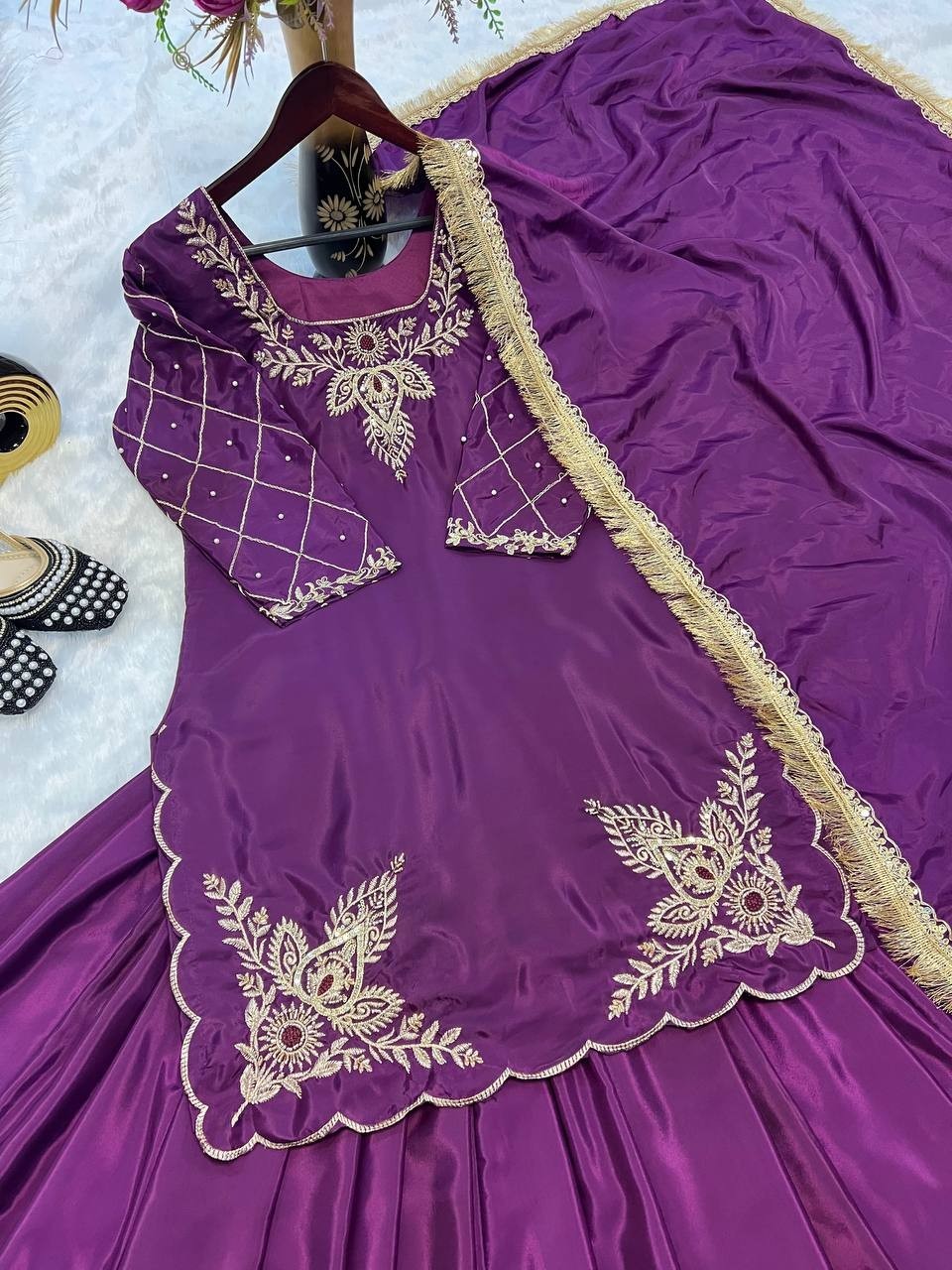 Ready to Wear Indian Designer Lehenga Choli Blouse Kadhai Work Wedding Party Top