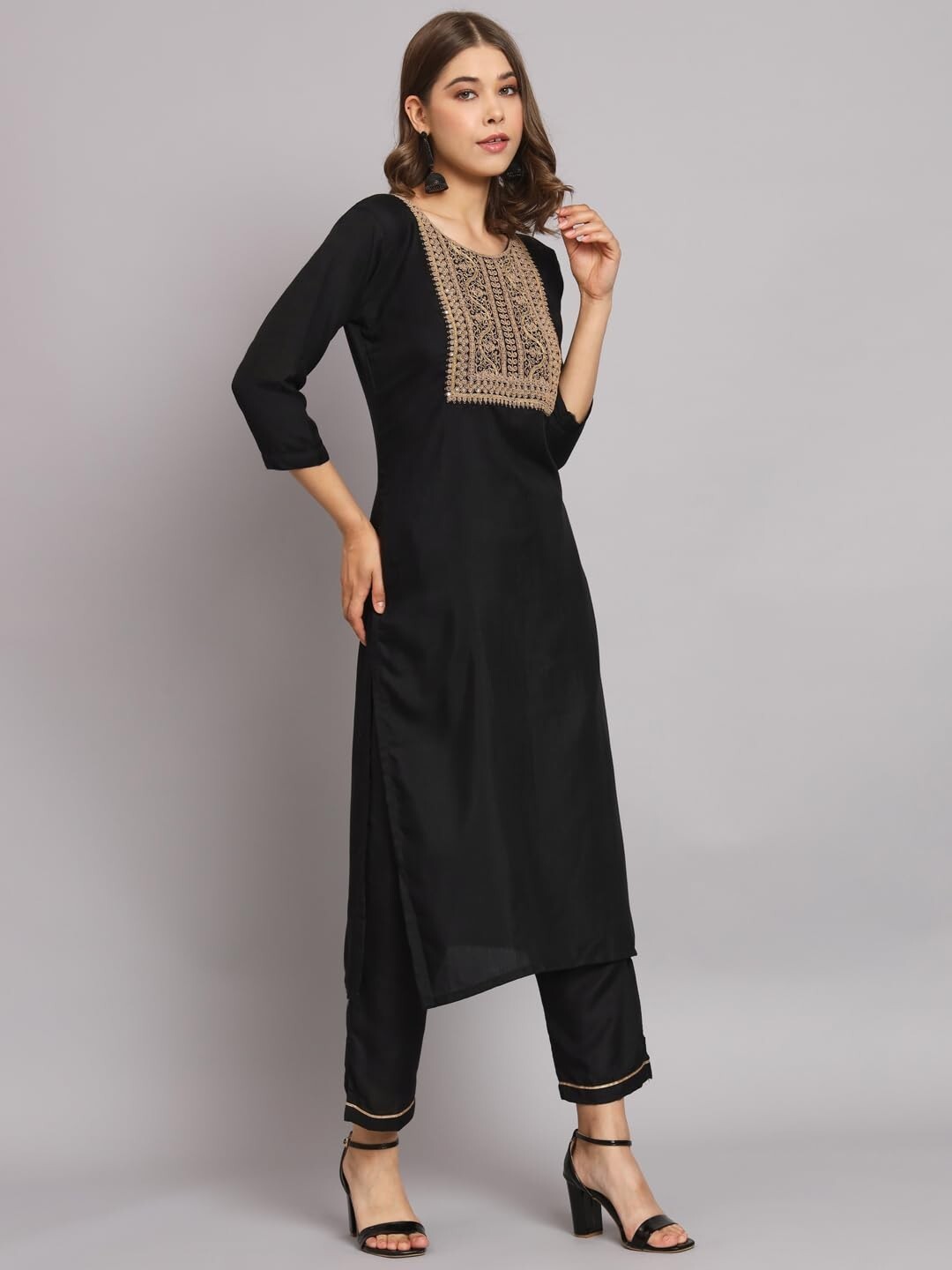 Women Silk Blend Kurta Pant with Dupatta Set