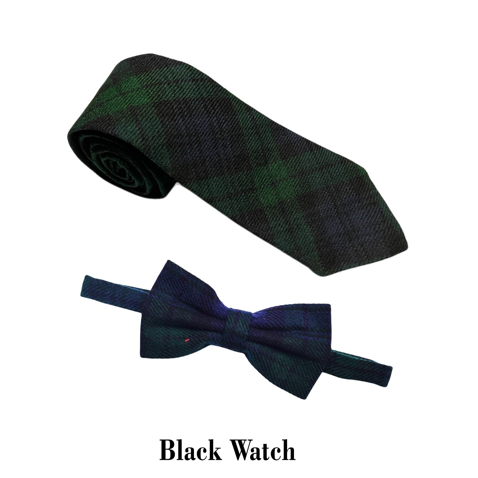 Men’s Scottish Black Watch Tartan Bow And Tie Formal Bow Tie For Wedding