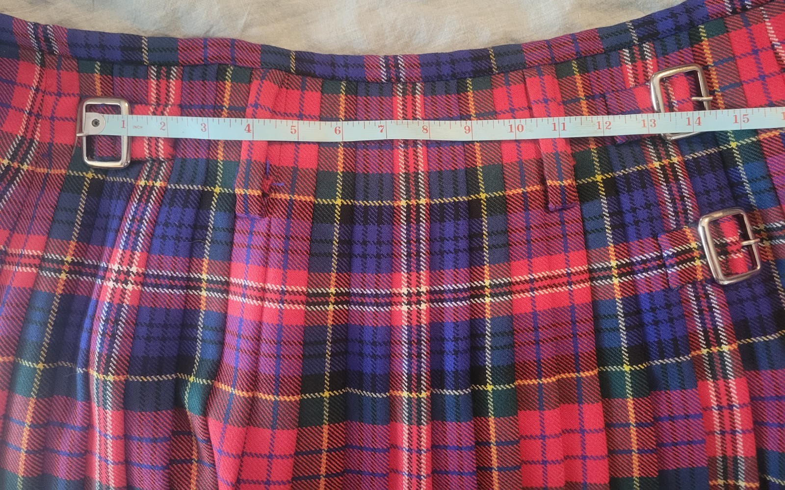 J. Higgins, Ltd. New Handmade McPherson Tartan 100% Heavy Weight 8 Yard Kilt