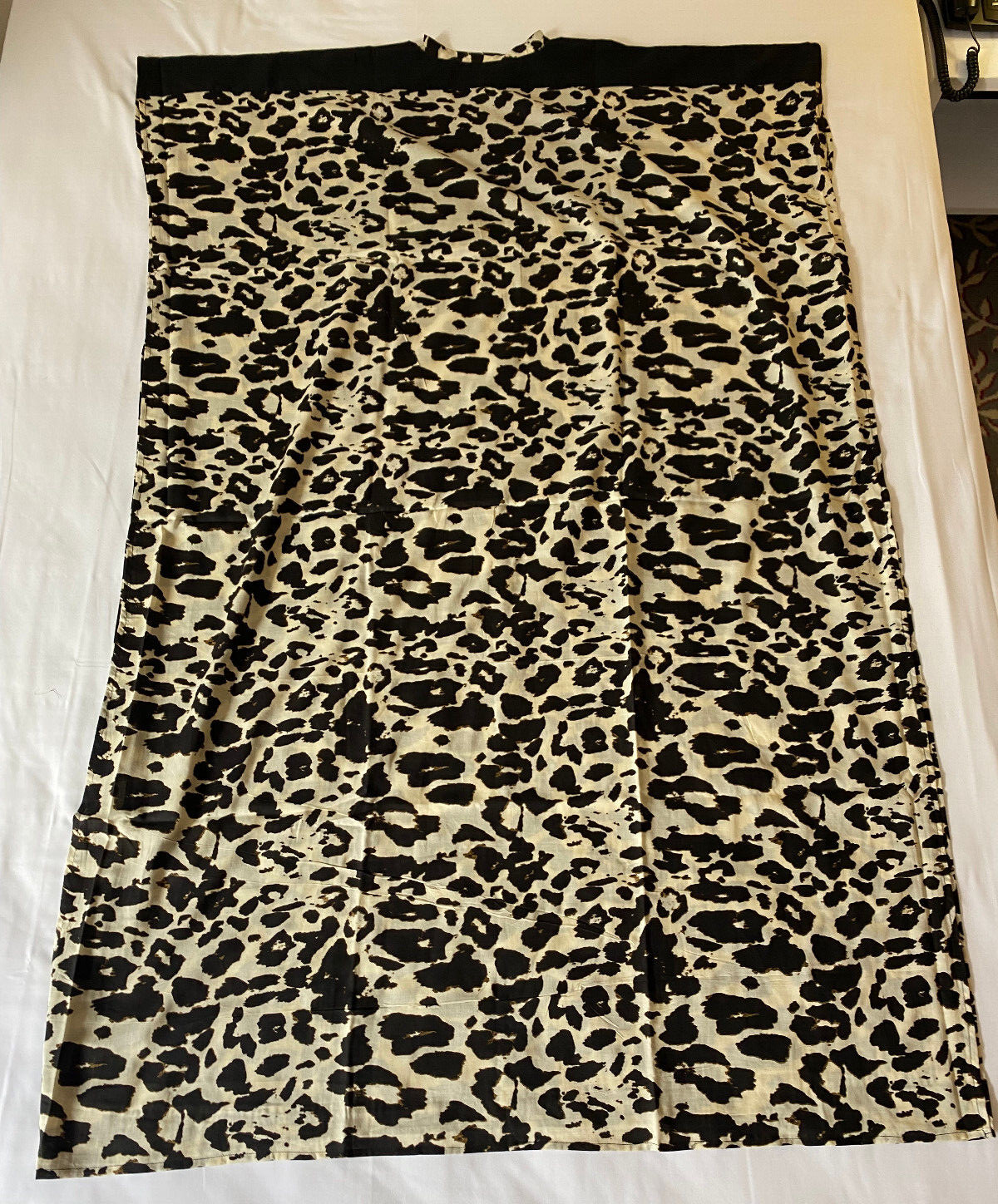 Kaftan Black African Cheetah Print Tribal Men’s Unisex New Cotton Light Weight
