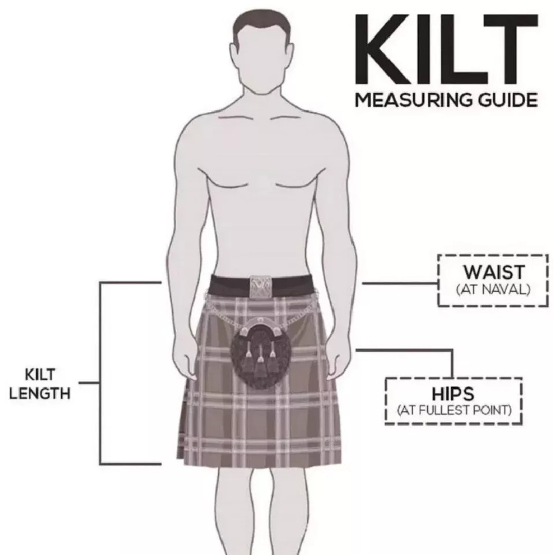 Men’s Black Real Leather Kilt Cargo Pockets Pleated Utility Clubwear