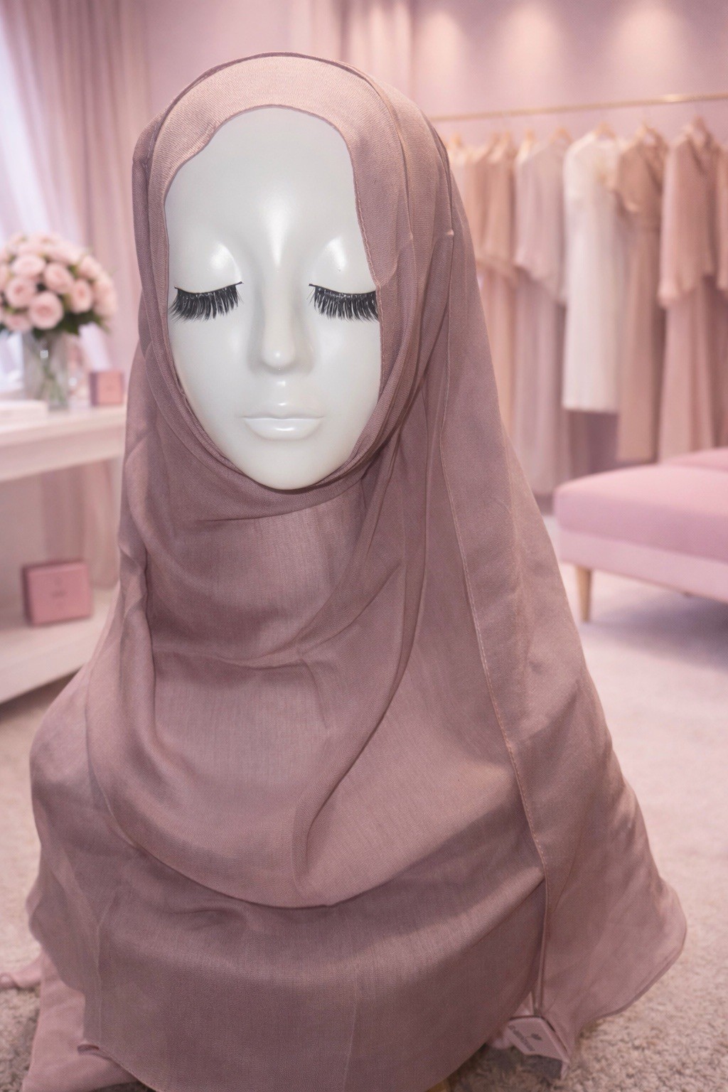 El-Muntaha Premium Modal Hijab Box – 3 Hijabs + Adjustable Ring