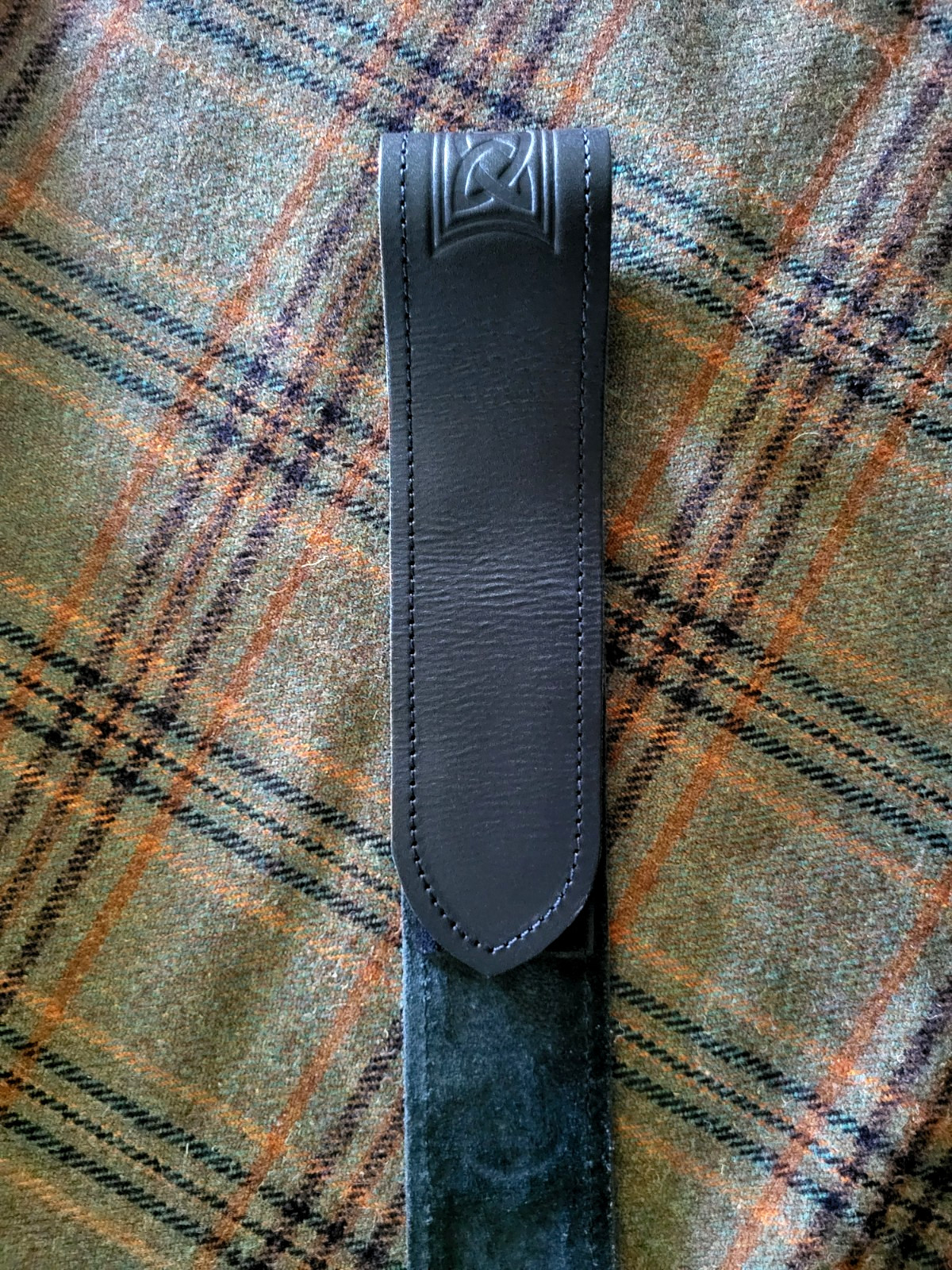 Kilt Belt – Celtic Knot Tooled Leather